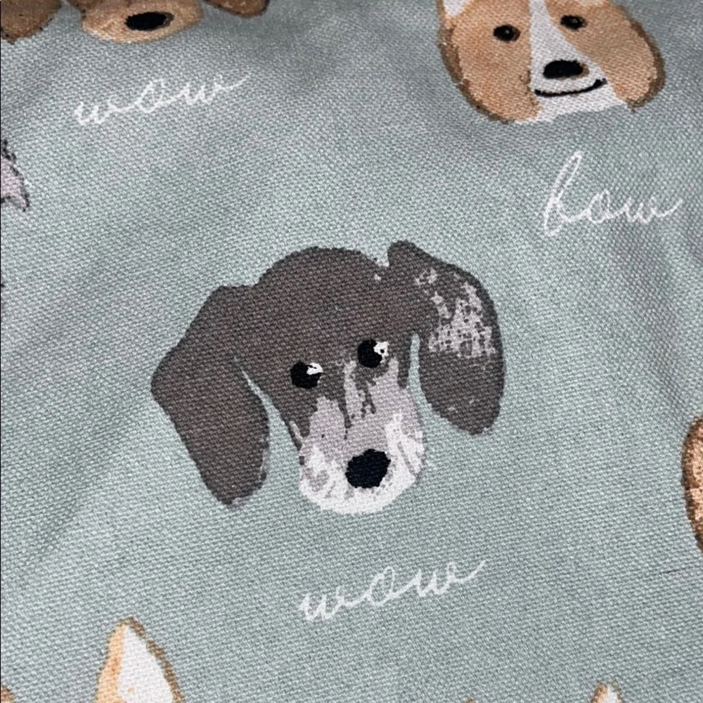 Dog Print Tote Bag Like New 15.5x17x5.5 - Picture 3 of 5